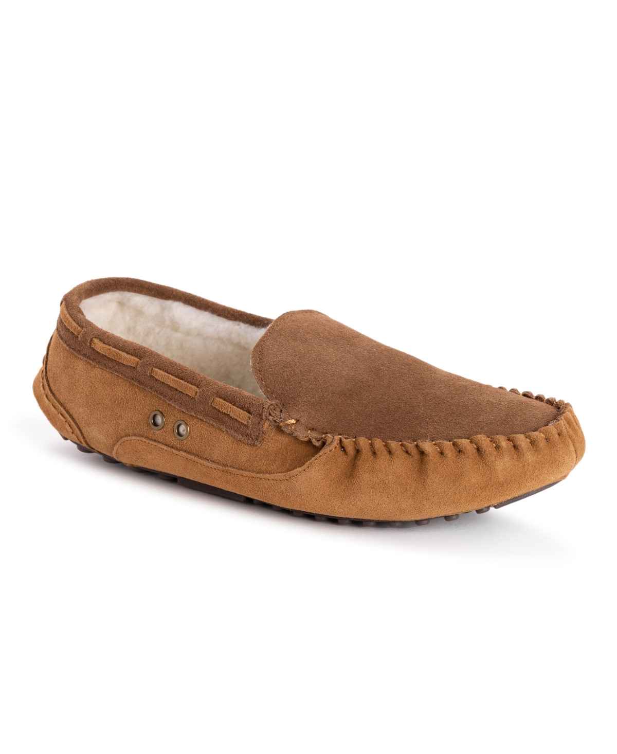 Men's Everett Moccasin Slippers, Ebony, 11 - Ebony