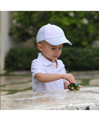Baby Multicolor Seersucker Baseball Hat