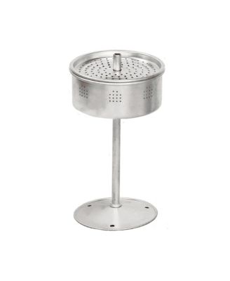 Enamel Percolator Coffee Pot & 4 Mug Set - White