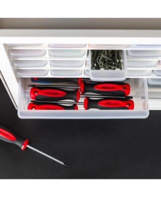 36 Drawer Parts and Hardware Cabinet, White