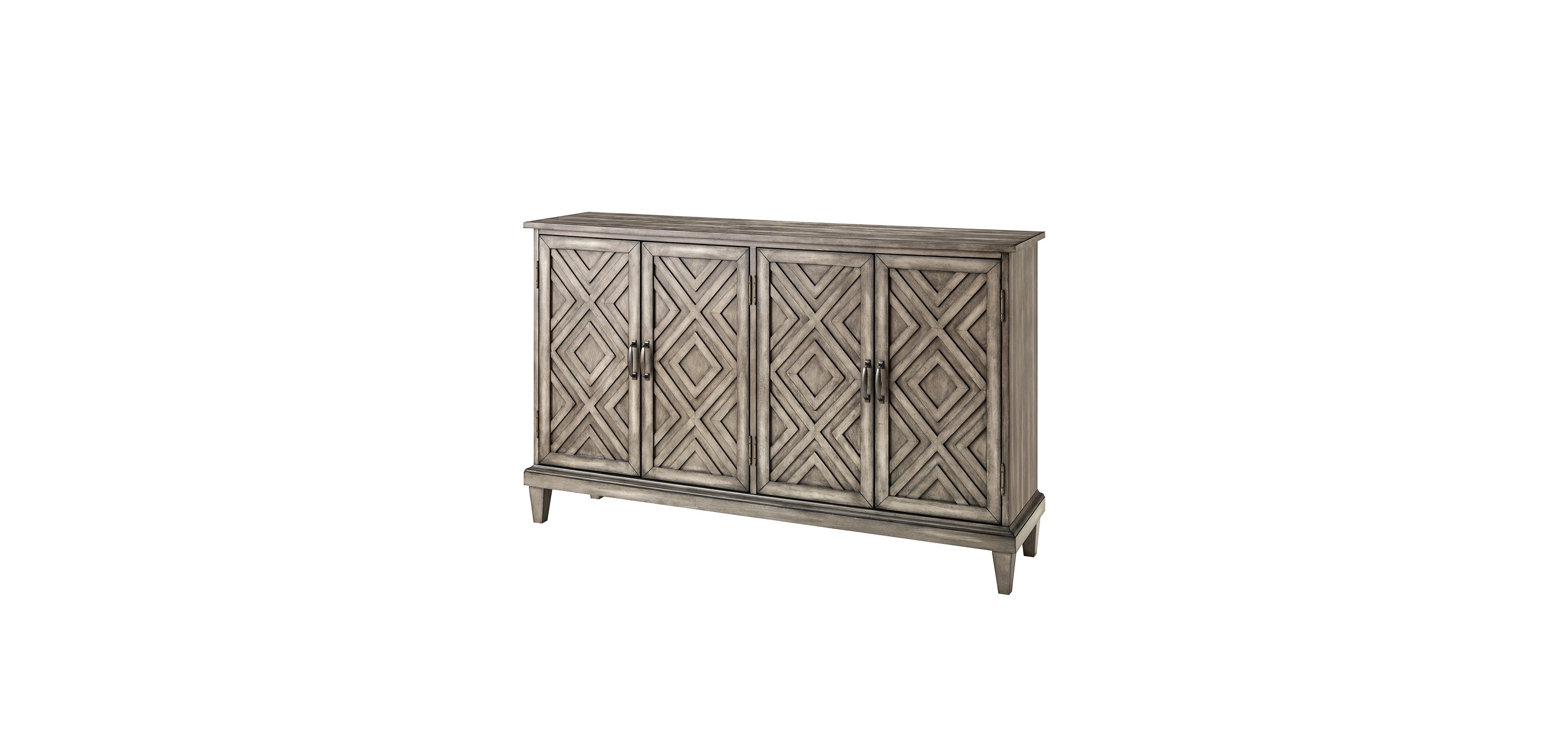 Traditional Angel 60" Wide Sideboard with Adjustable Shelves