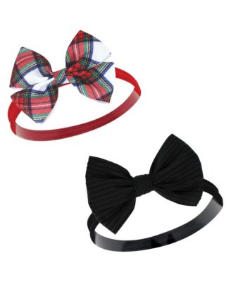 Baby Girls Hudson Cotton Headbands 5pk, Black Gold Heart, 0-24 Months