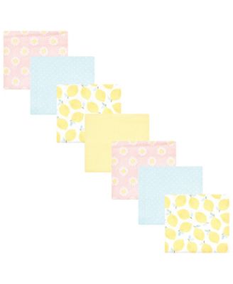 Girls 7Pk Flannel Receiving Blanket (Cotton Poly)
