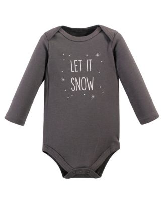 Soft Cotton Long-Sleeve Bodysuit 5Pk