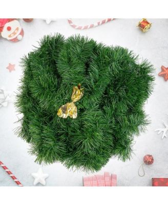 50ft Green Unlit Christmas Garland Soft Artificial