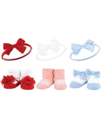 Girls Soft Headband and Socks Giftset 12Pc