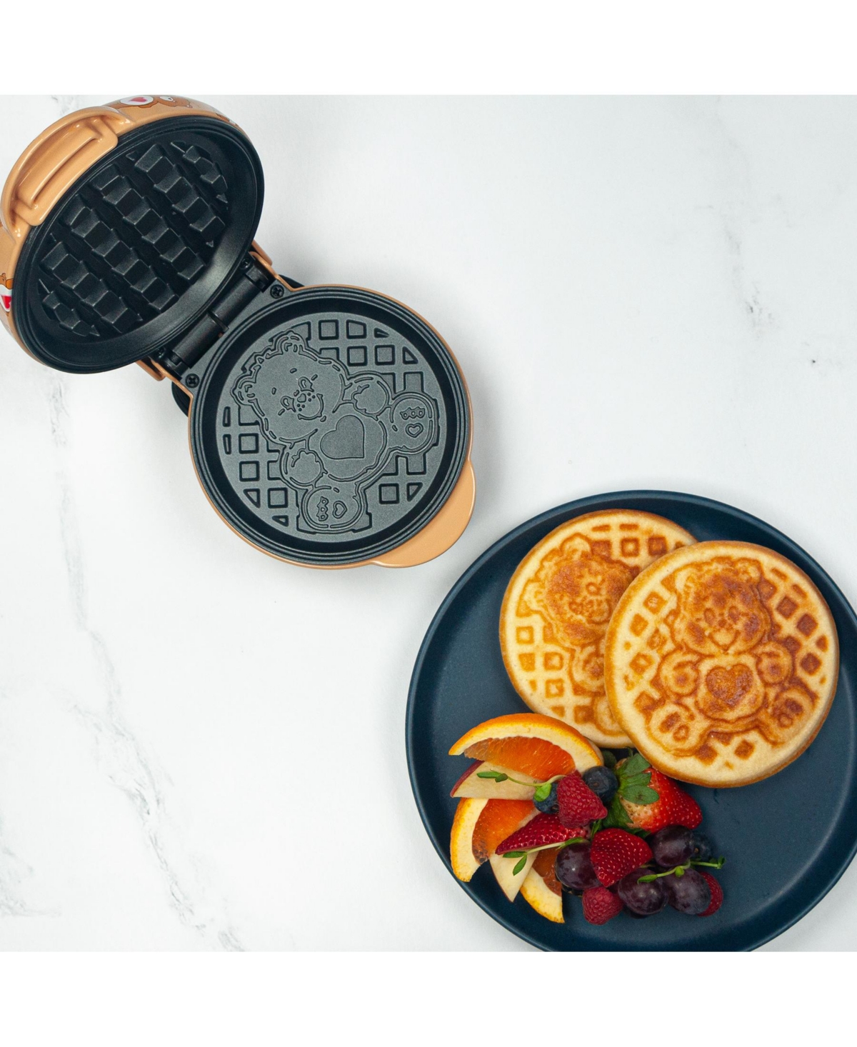 Uncanny Brands Care Bears Tenderheart Mini Waffle Maker - Kitchen Appliance