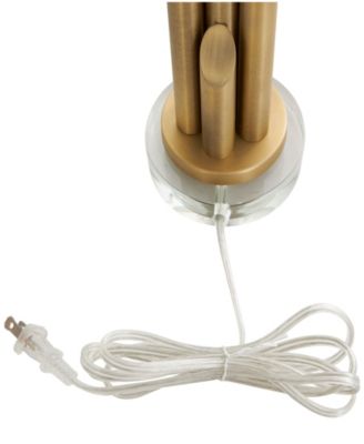 28" Metal Abstract Tiered Pillar Accent Lamp 