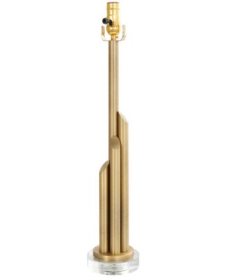 28" Metal Abstract Tiered Pillar Accent Lamp 