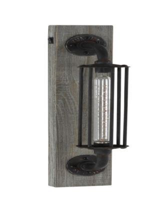 20" Metal Geometric Battery Operated Accent Lamp 