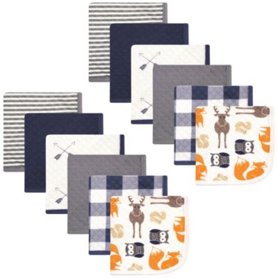 Boys Cotton Quilted Washcloths (24-Count