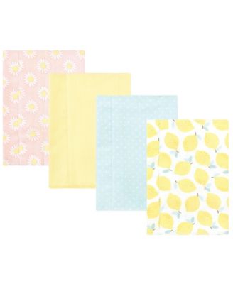 Girls 4Pk Flannel Burp Cloth (Cotton Poly