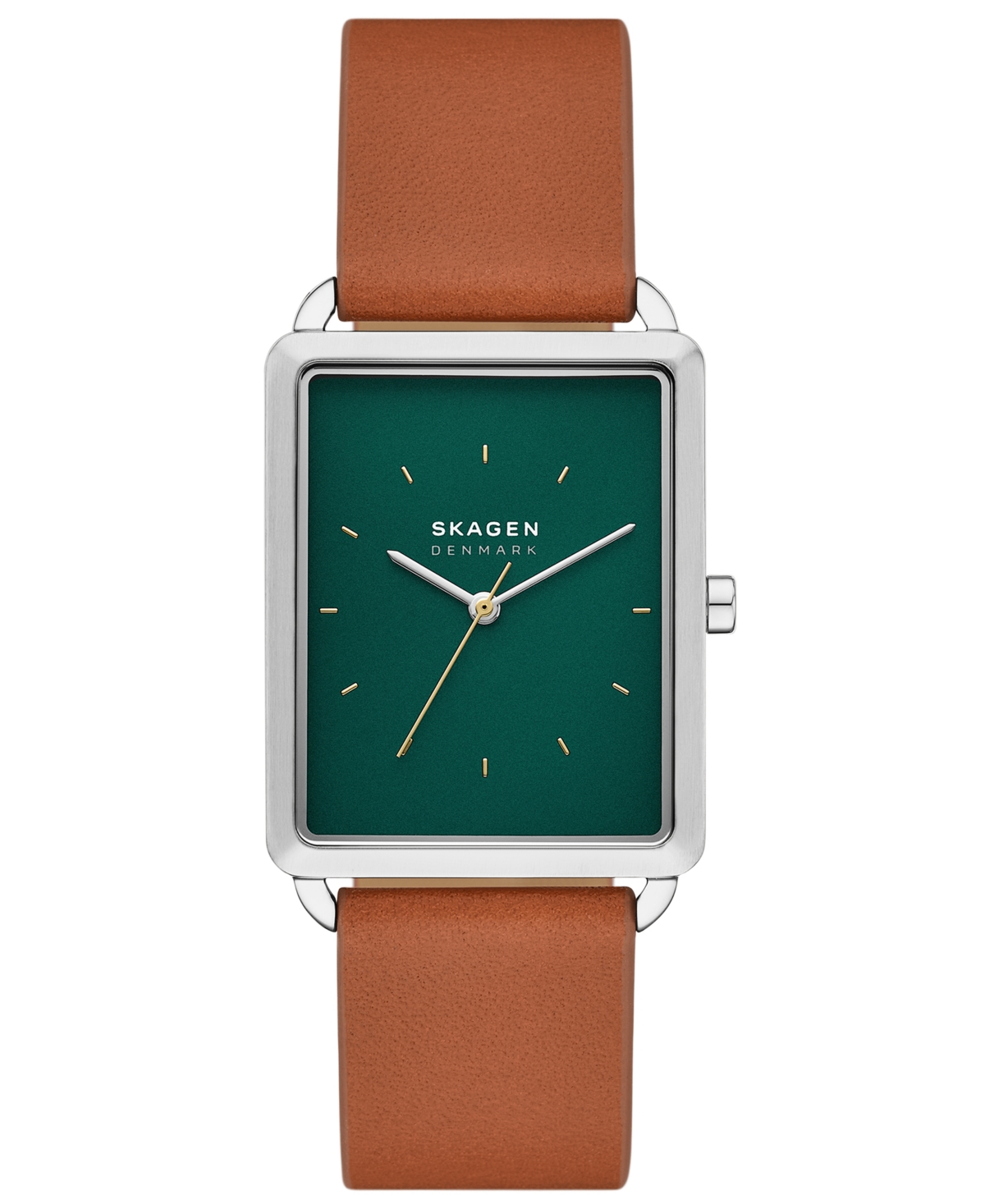 Men's Hagen Three Hand Brown Pro-Planet Leather 36mm - Brown