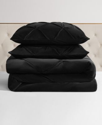 Kiss Pleat Plush 3-Pc. Comforter Set, Full/Queen