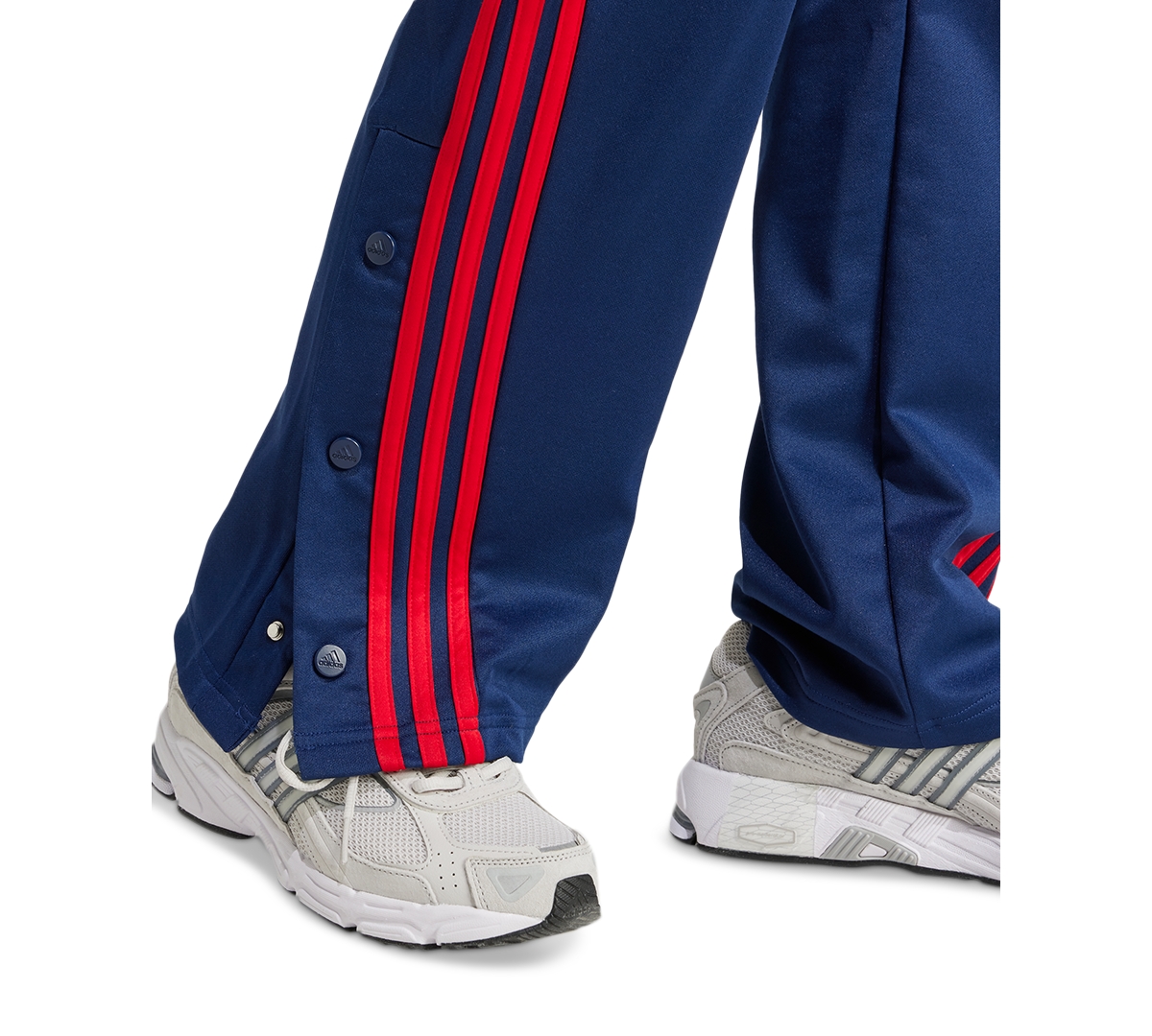 adidas Women's Iconic 3-Stripes Snap Track Pants