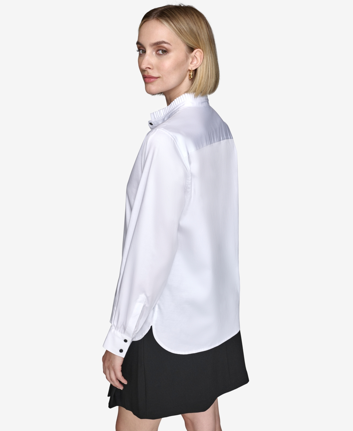 Karl Lagerfeld Paris Women's Ruffle-Collar Shirt