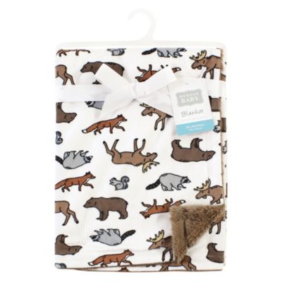 Unisex Deluxe Snuggle Throw with Plush Faux Fur Trim and Underside