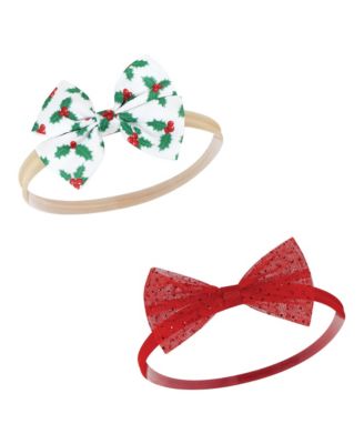 Baby Girls Hudson Cotton Headbands 5pk, Black Gold Heart, 0-24 Months