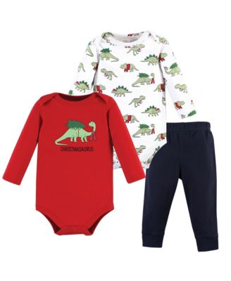 Baby Boys Hudson 3Pc Long Sleeve Bodysuit and Pant