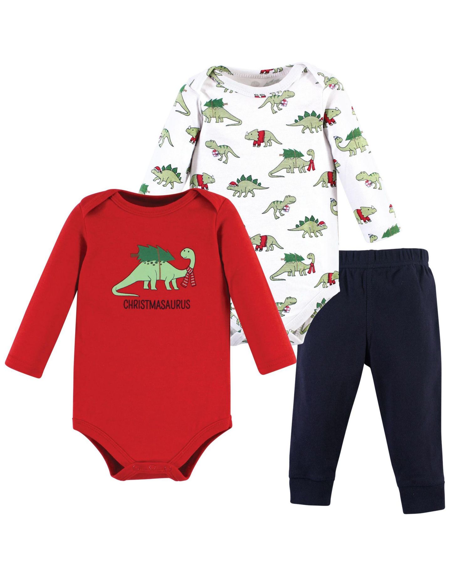Baby Boys Hudson 3Pc Long Sleeve Bodysuit and Pant