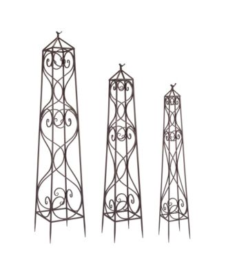 Durable Metal Trellis (Set of 3): Sturdy Supports for Vertical Gardening