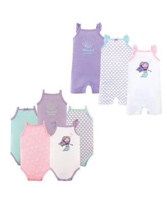 Cotton Bodysuits and Rompers, 8-Piece