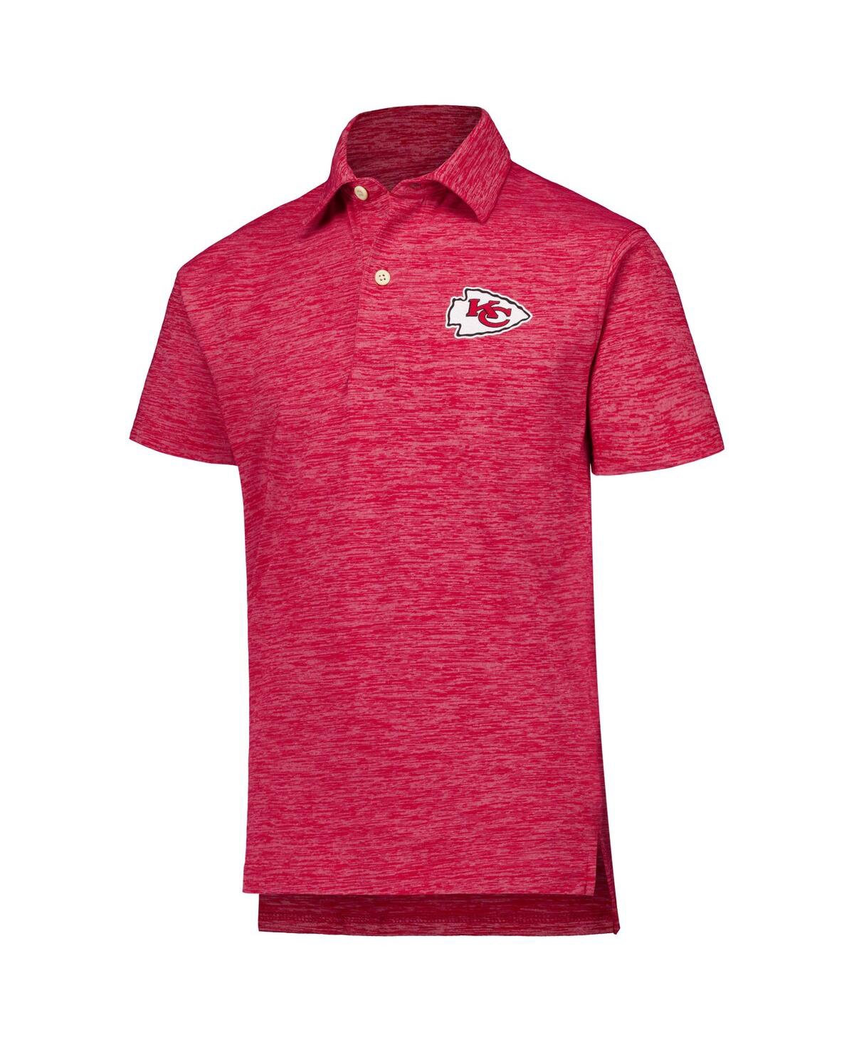 Wes & Willy Big Boys and GirlsKansas City Chiefs Cloudy Yarn Polo - Red