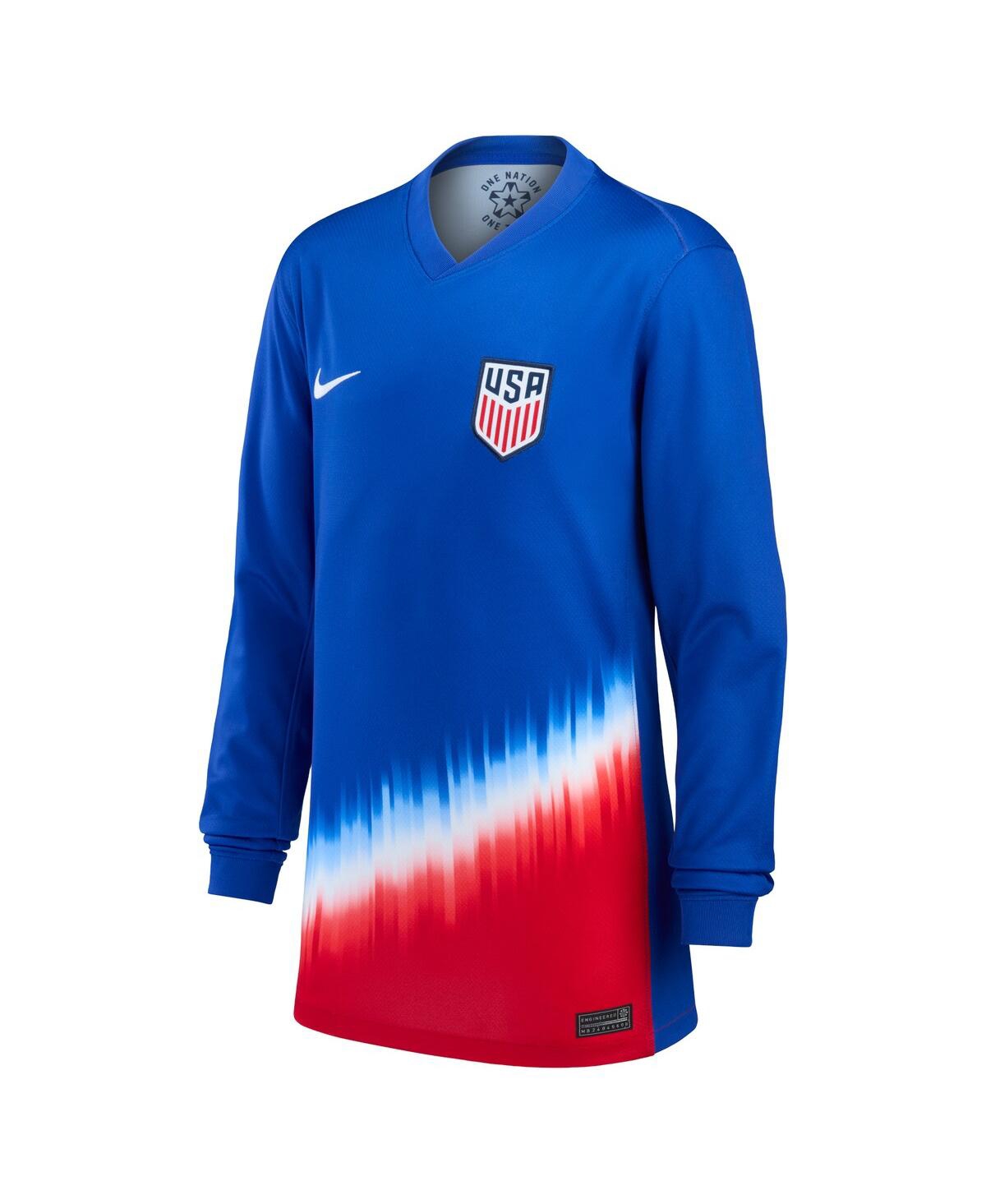 Nike Big Boys and GirlsUsmnt 2024 Away Replica Long Sleeve Jersey - Blue
