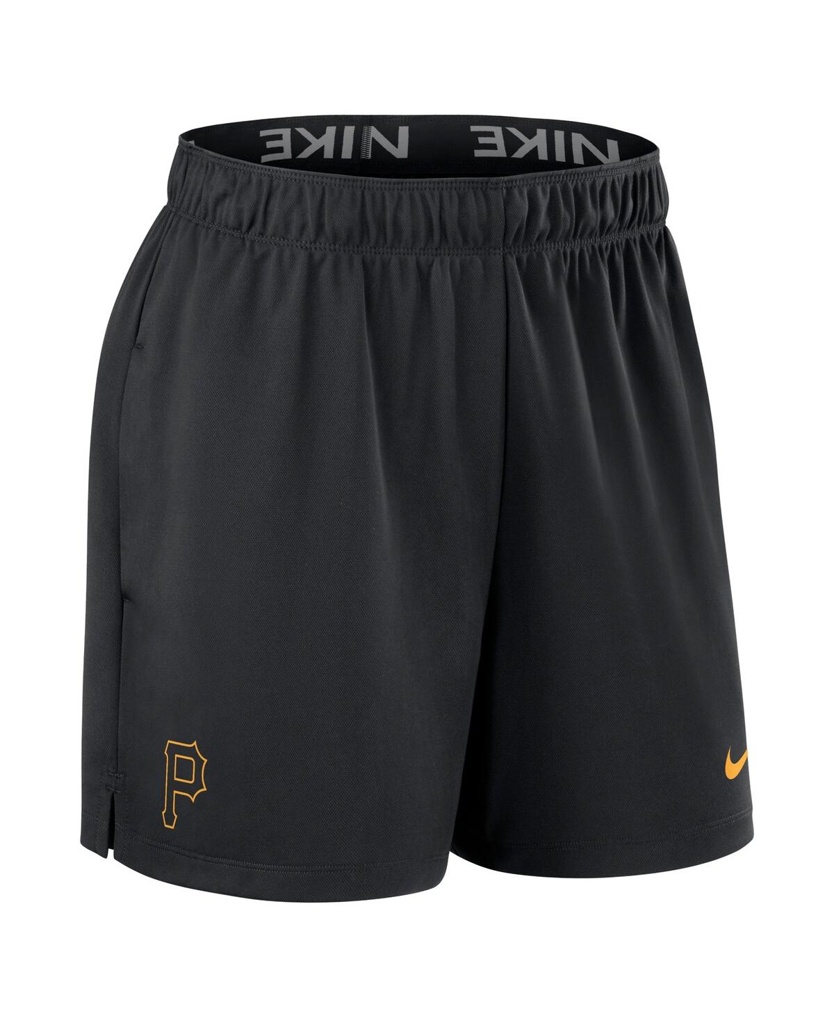 Nike Pittsburgh Pirates Authentic Collection Practice  Women's Dri-fit Mlb Shorts In Black