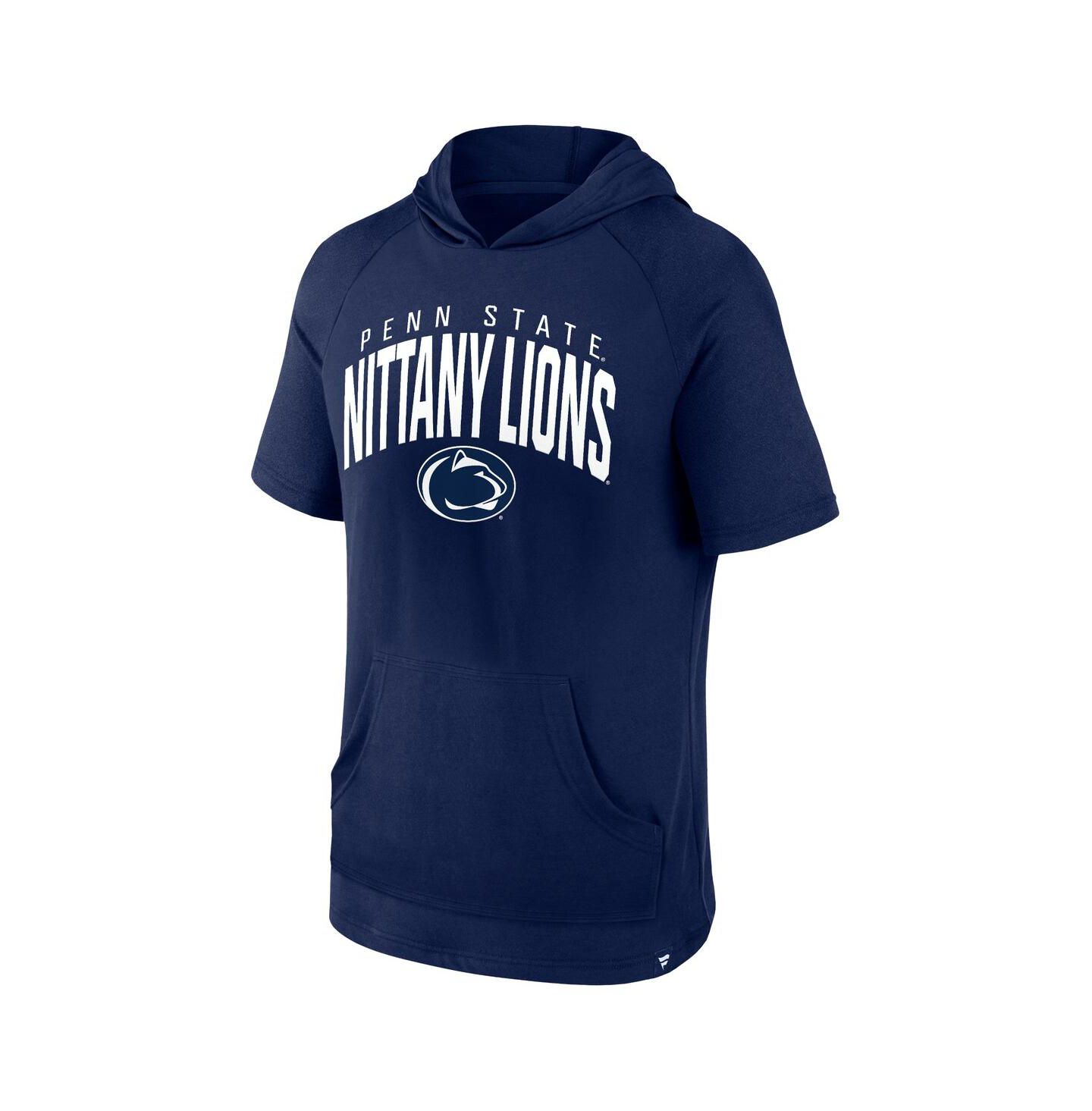 Мужское худи Fanatics Navy Penn State Nittany Lions Double Arch Raglan Short Sleeve T-Shirt — фото 3