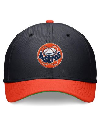 Men's Navy/Orange Houston Astros Cooperstown Collection Rewind SwooshFlex Performance Hat