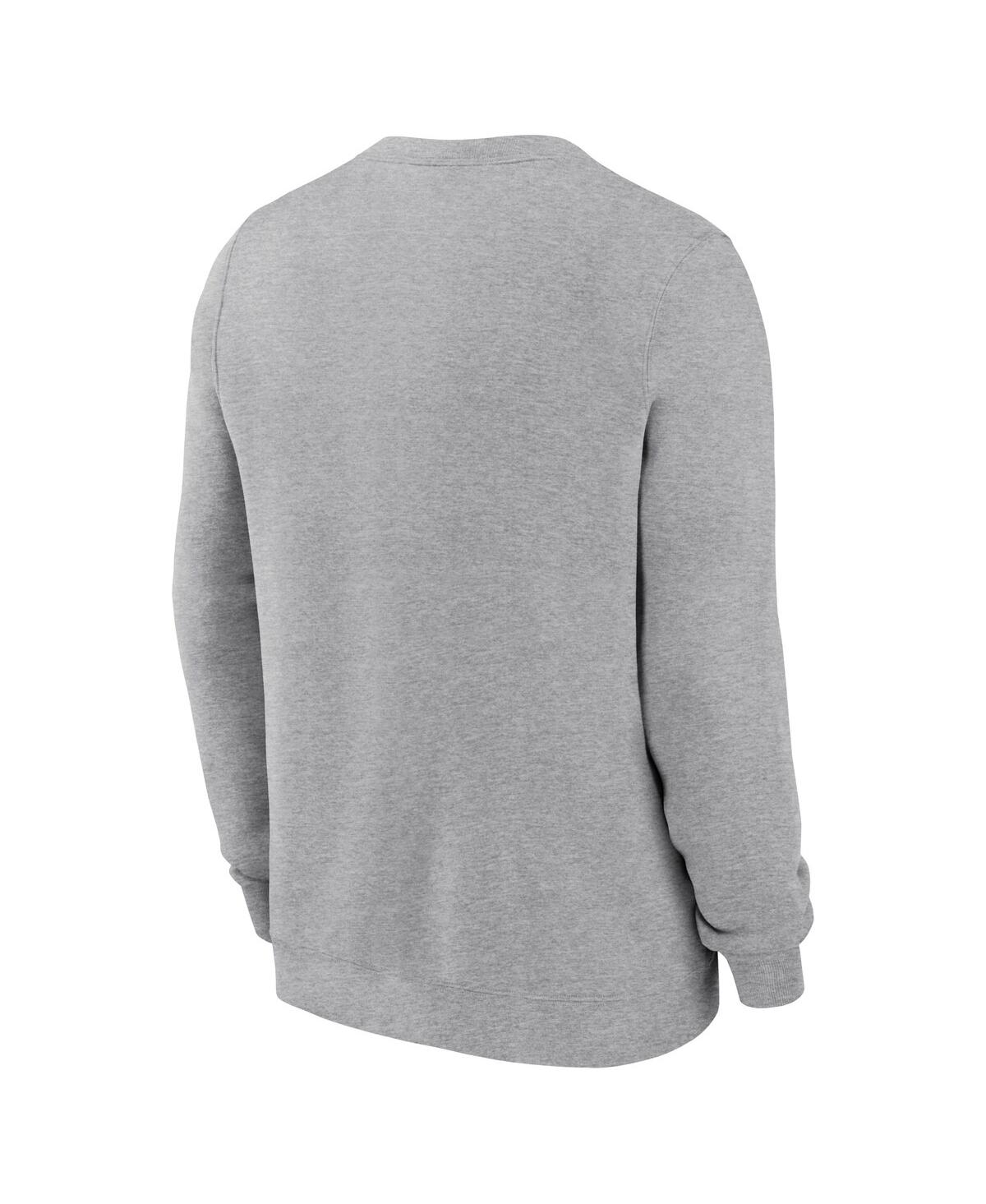 Nike Men'sDuke Blue Devils Primetime Evergreen Fleece Pullover Sweatshirt - Heather Gray