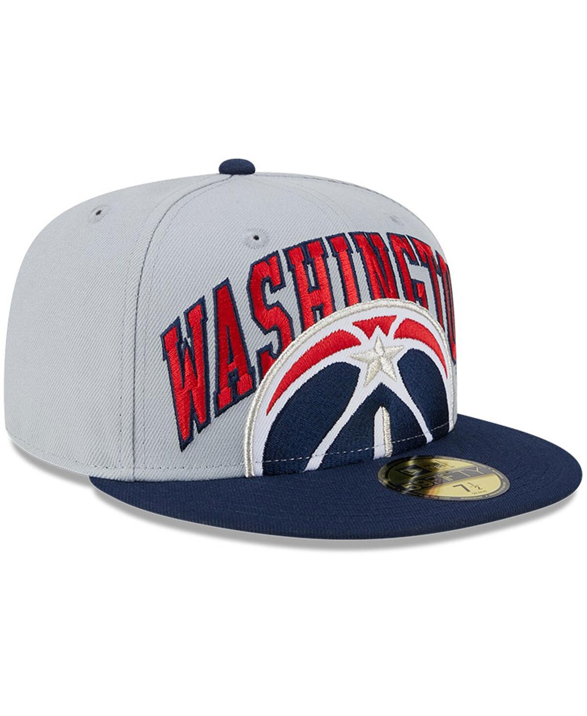 New Era Men'sNavy Washington Wizards Tip-Off Two-Tone 59FIFTY Fitted Hat - Gray, Navy