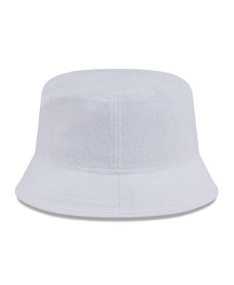 Men's White Buffalo Bills Court Sport Terry Bucket Hat