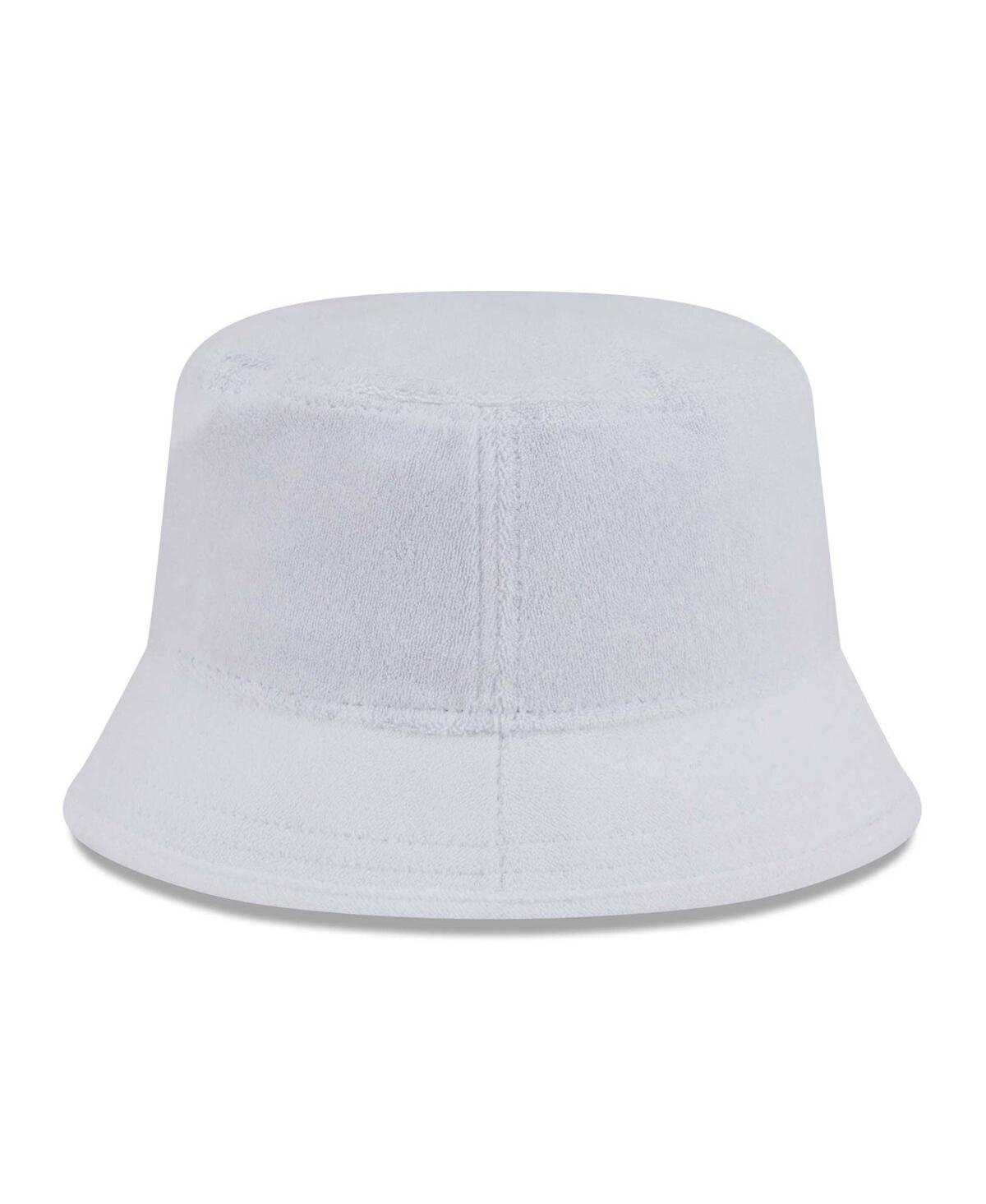 New Era Men's White Buffalo Bills Court Sport Terry Bucket Hat In White