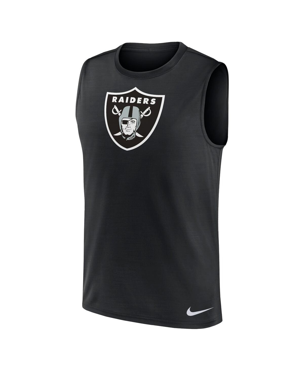 Nike Men's Black Las Vegas Raiders Blitz Legend Muscle Perform Tank Top In Black