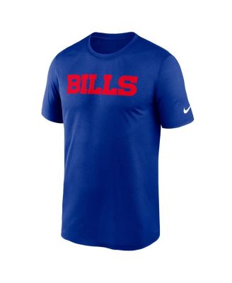 Men's Royal Buffalo Bills Primetime Legend Wordmark Performance T-Shirt