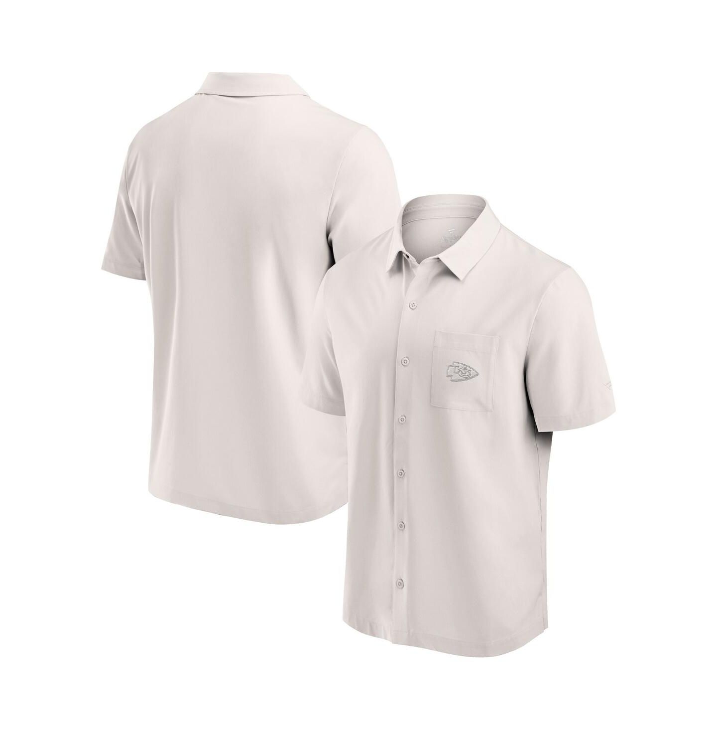 Мужская рубашка Fanatics Cream Kansas City Chiefs Front Office Button-Up — фото 1