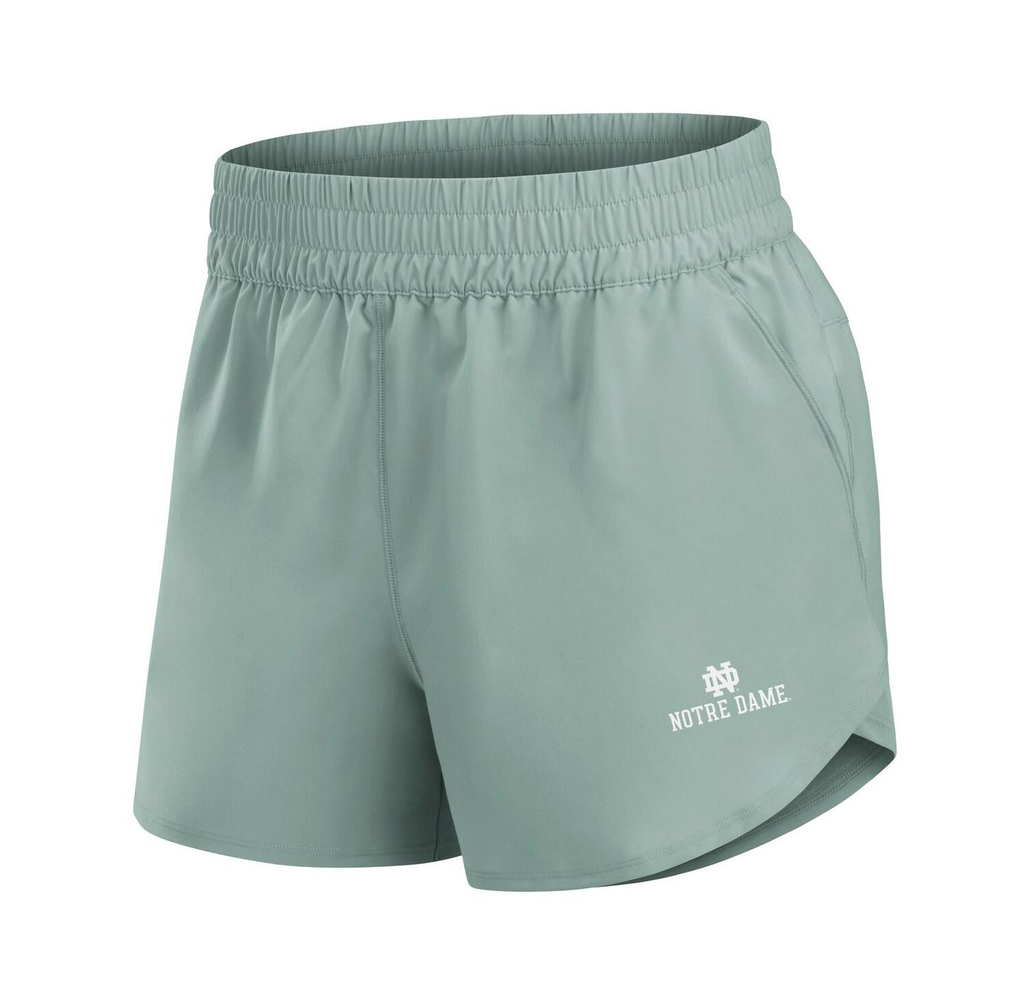 Women's Green Notre Dame Fighting Irish Studio Woven Vibe Shorts
