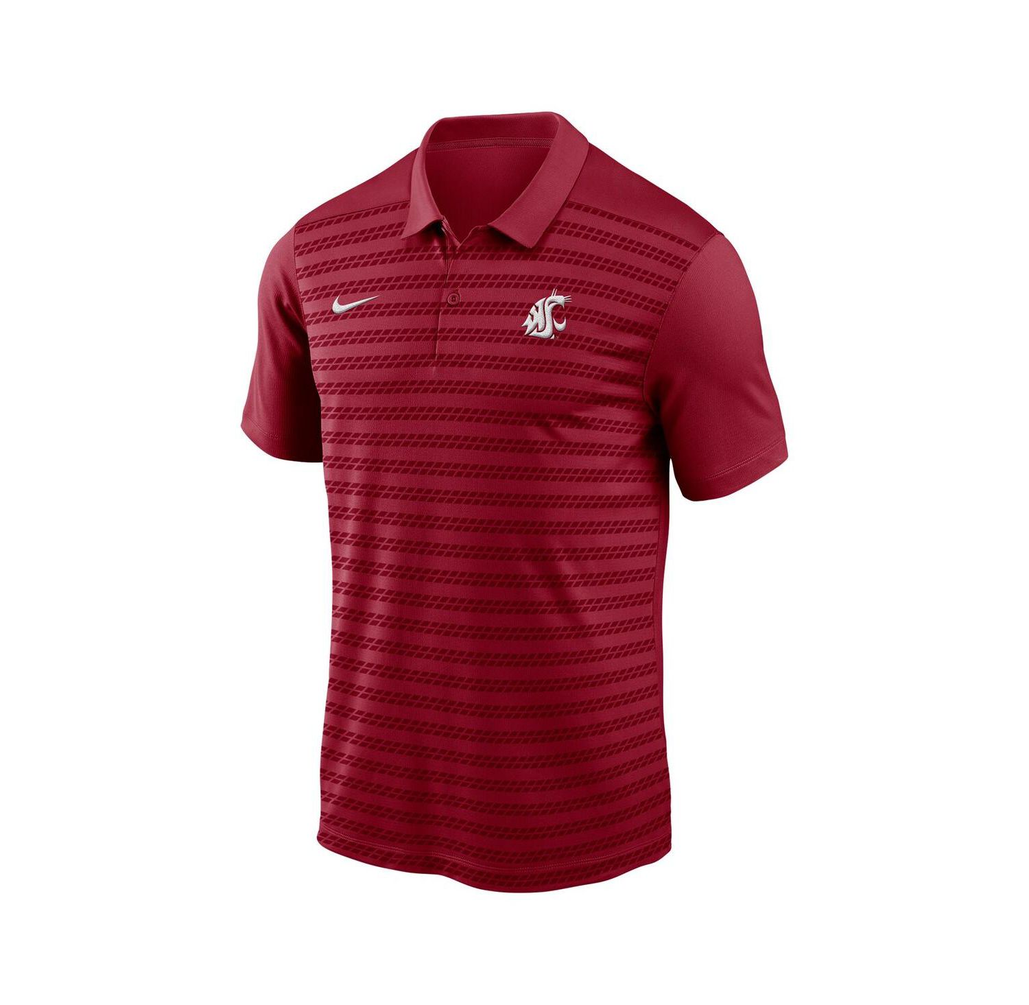 Men's Crimson Washington State Cougars 2024 Sideline Victory Coaches Performance Polo