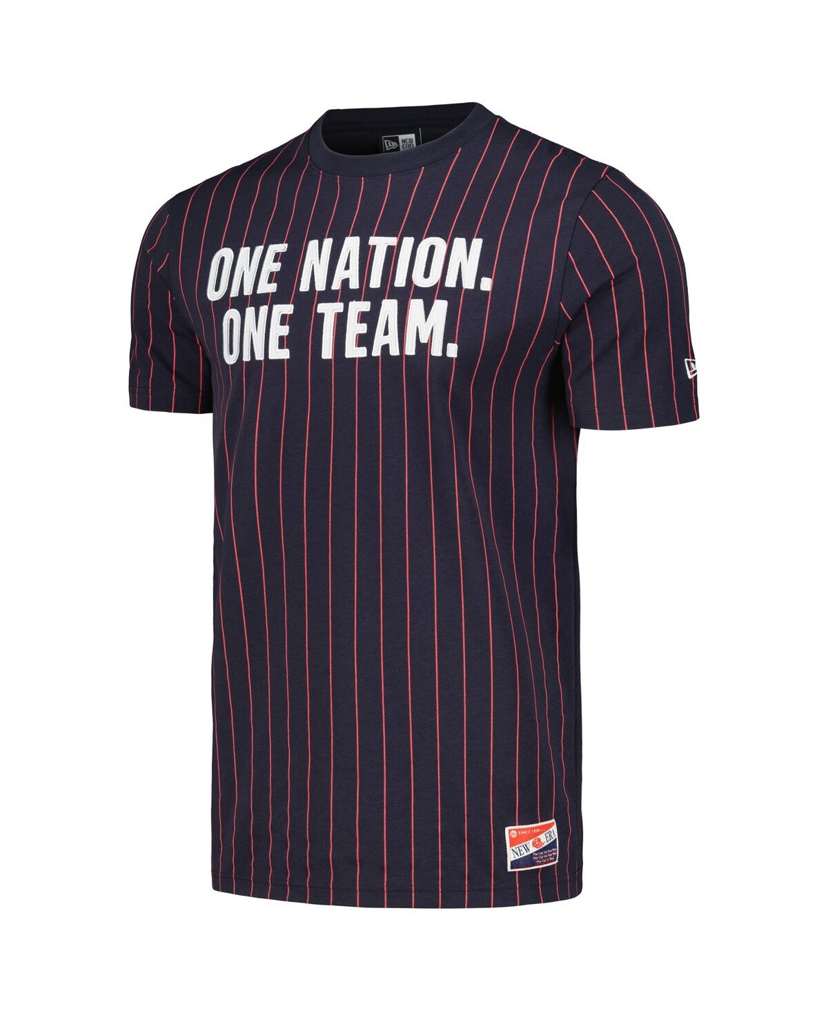 5th & Ocean Navy Usmnt Throwback Pinstripe T-shirt In Navy