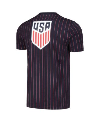 Navy USMNT Throwback Pinstripe T-Shirt