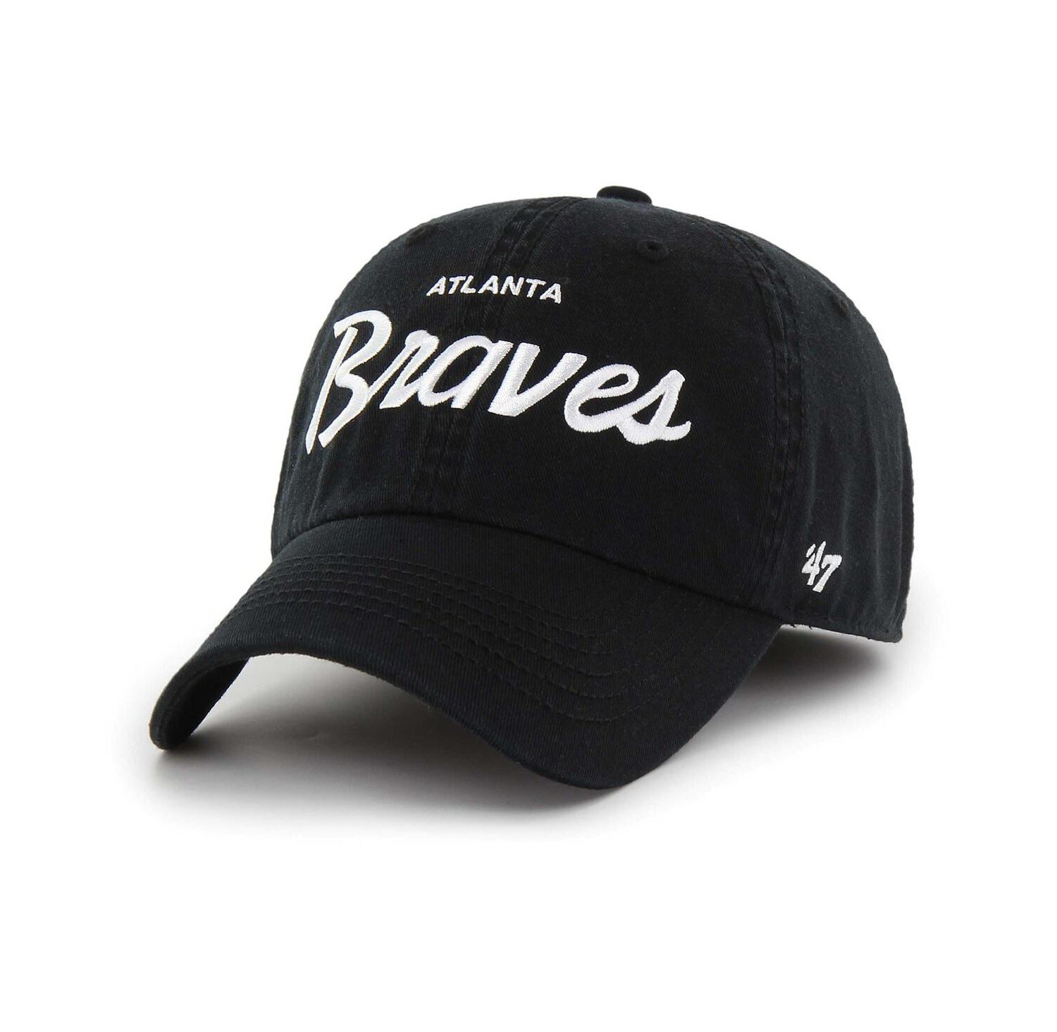 Men's Black Atlanta Braves Crosstown Classic Franchise Fitted Hat