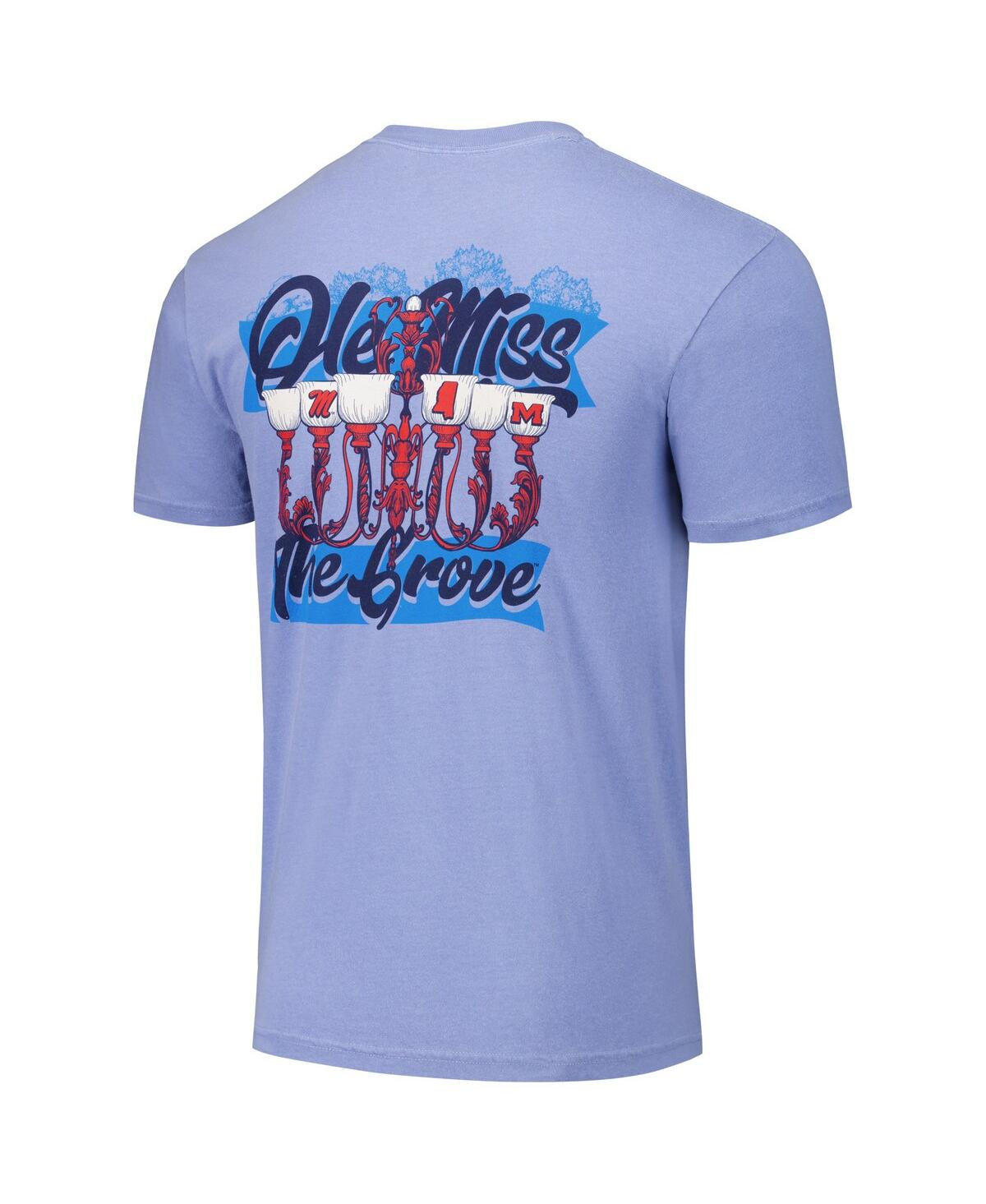 Image One Men's And Women's Light Blue Ole Miss Rebels Hyper Local Chandelier Script T-shirt In Light Blue