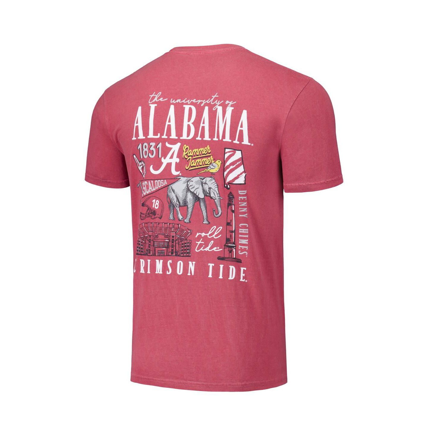 Футболка Image One Crimson Alabama Crimson Tide Hyper Local Campus Poster — фото 3