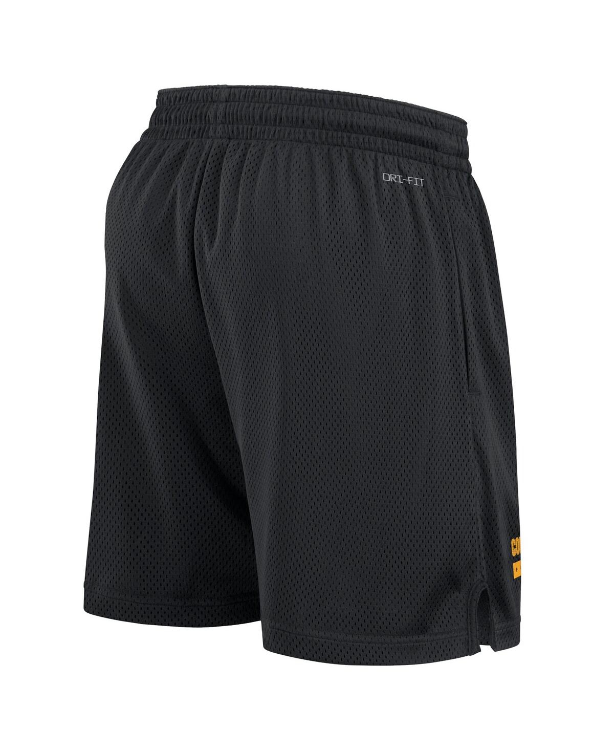 Nike Men'sWashington Commanders 2024 Sideline Performance Mesh Shorts - Black, Gold