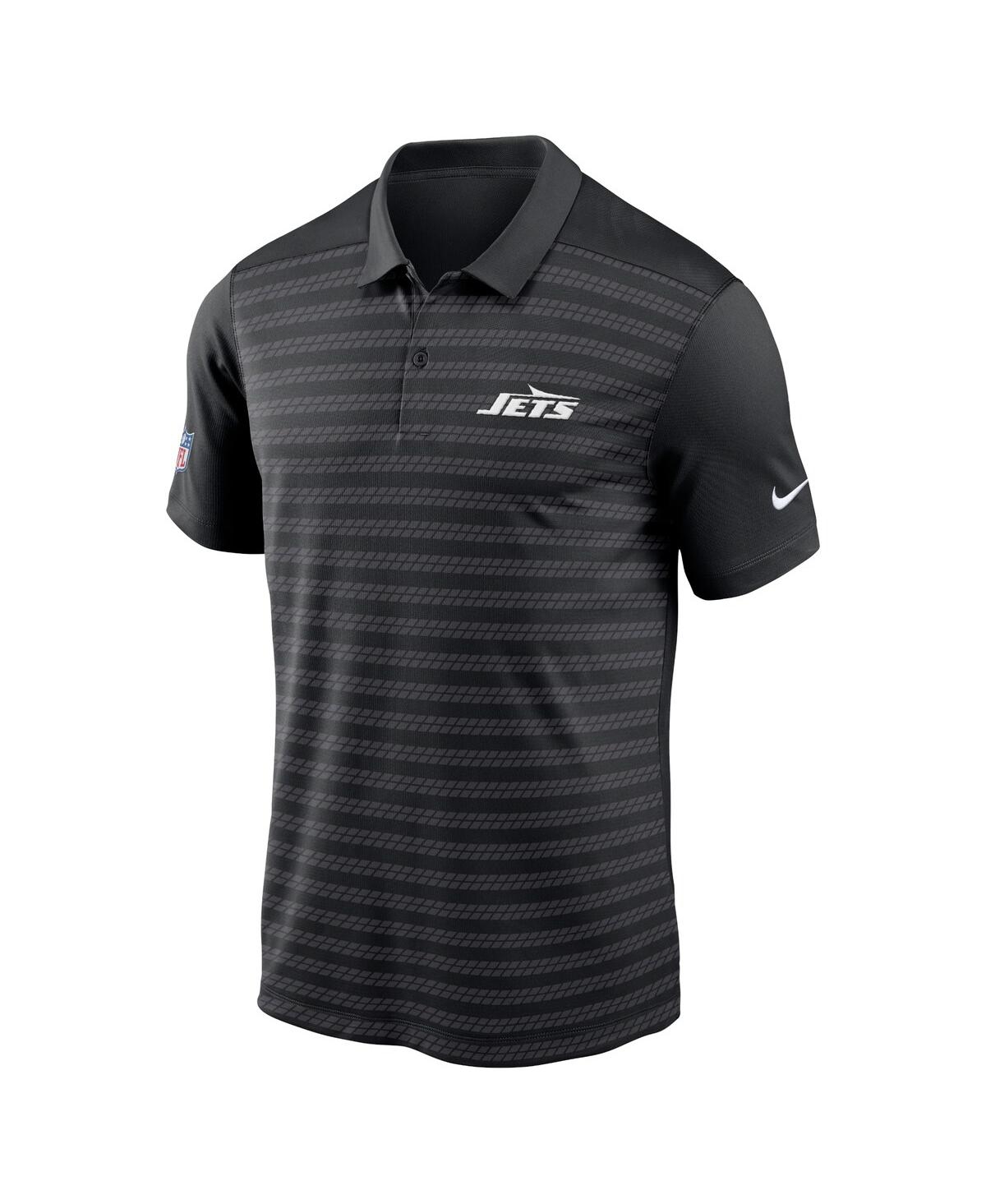 Nike Men's Black New York Jets 2024 Sideline Victory Performance Polo In Black
