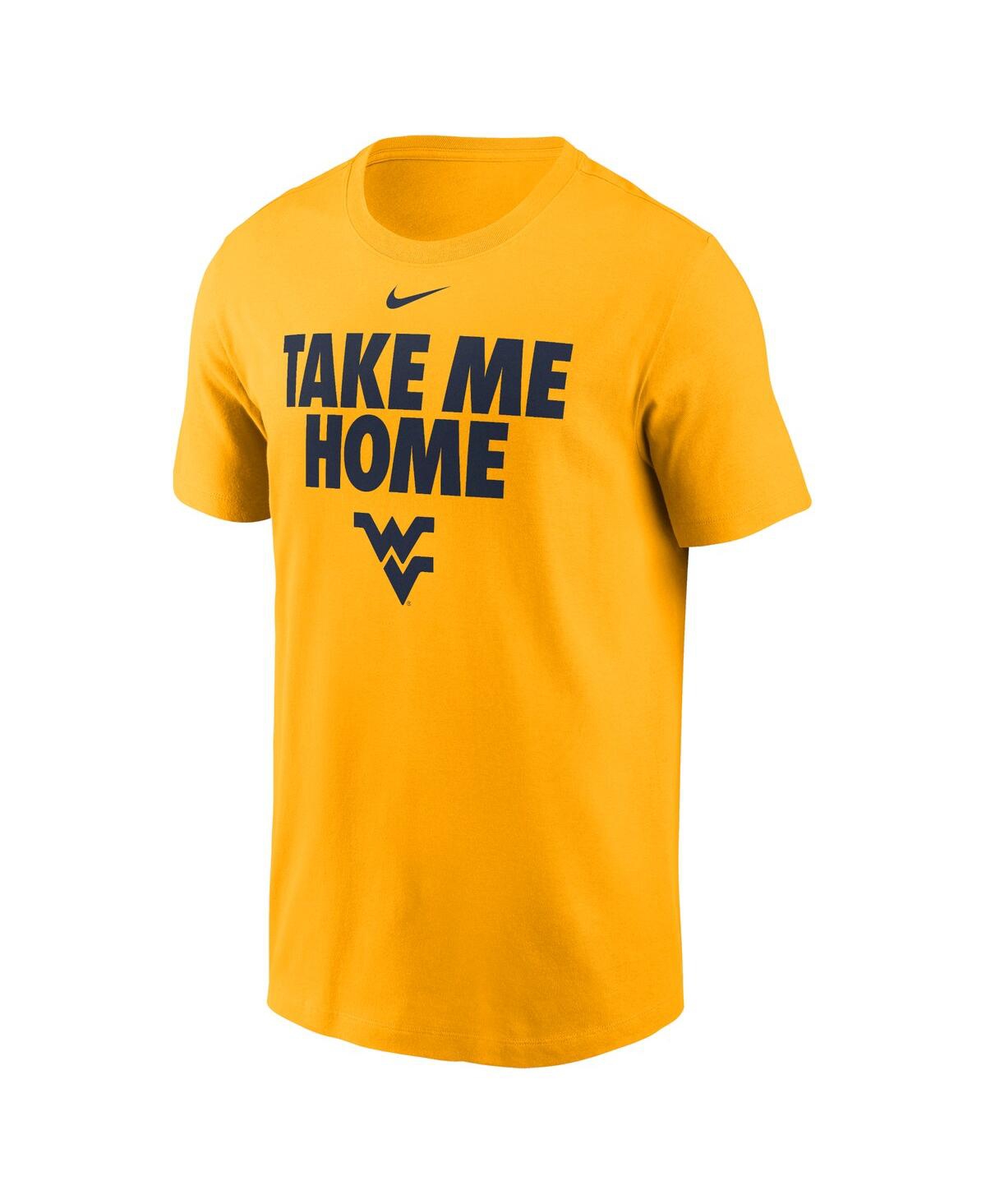 Nike Men'sWest Virginia Mountaineers Local Ultimate Chant T-Shirt - Gold