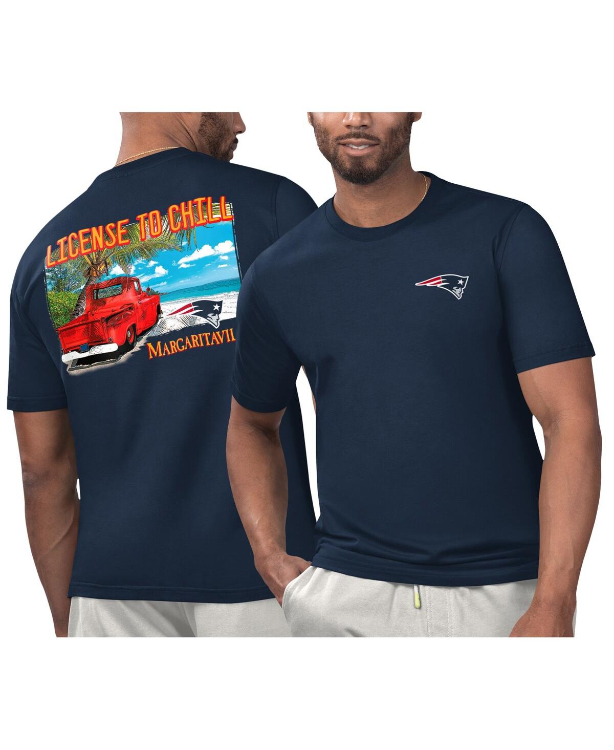 Men's Navy New England Patriots Licensed to Chill T-Shirt - Navy