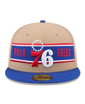 Men's Tan/Royal Philadelphia 76ers 2024 NBA Draft 59FIFTY Fitted Hat
